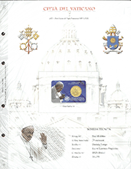 Frontini E-Commerce - MATERIALE NUMISMATICO Abafil Raccoglitori Coin card e  Stamp coin card Vaticano
