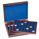 Hobby&Golf - MATERIALE NUMISMATICO Leuchtturm Box valigette e cofanetti  Astucci portamonete NOBILE per monete Blu